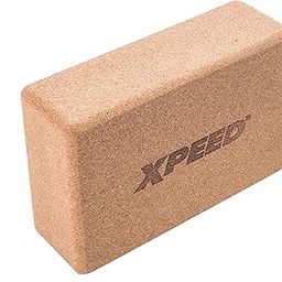 Xpeed Premium Eco Conscious Yoga Block || Natural Cork Heavy Yoga Brick || Wrist Support Wedge || Comfortable Contoured Edges || Exercise Accessories for Women & Men (Pack of1)-image-95