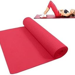 Yoga Mats for Women Yoga mat for men exercise mat for home workout yoga mat for kids Exercise mat for home workout Anti-skid Anti-slip yoga Mate (Made in India) (4mm, Red)-image-21