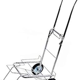 Portable Hand Stainless Steel Folding Travel Handheld Trolley Luggage Carry Cart-image-91