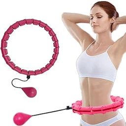 Smart Weighted Exercise Hoop, 24 Detachable Knots, Auto-Spinning Ball, Multicolour-image-13
