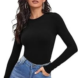Polyester Blend Women's Casual Round Neck Long Sleeves Stylish Slim Fit Top, 23" Inches (Top-461 to 470 & 513)-image-27