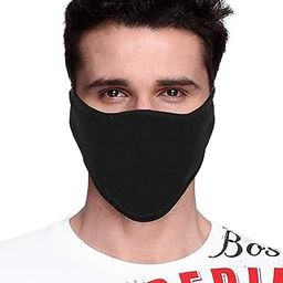 PrimeBox Half Face Cover Mask for bike riding Men Women Skin friendly Breathable Uv rays Anti Dust Sun burn Pollution Strechable Balaclava Face shield Pack of 1 Half Black Patti Ninja Mask-picture-28
