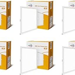 wipro Garnet 15W Wave Cct Square Panel|Colour Changing Panel|Warm/Neutral White,Cool White|Slim Border&Sleek Design|Recessed Downlighter for False Ceiling|Cutout 150X150Mm|Pack of 6-image-55