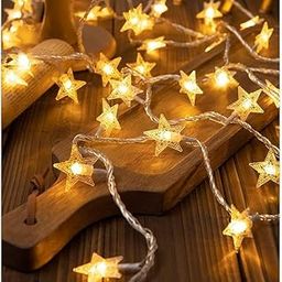 fizzytech 25 Led 4 Meter Star String Lights,Plug in Fairy String Lights Waterproof,Extendable for Indoor,Outdoor, Lights of Home Decoration Warm White,4 Meters-image-14
