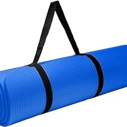 FIT FOUR ® YOGA MAT(Color-BLUE for Men and Women with 4-MM Anti-Slip, Light Weight, Extra Large Made by EVA Quality for Men & Women Gym Workout and Yoga Exercise with Shoulder Strap (Qnty-1 Pcs))-image-122