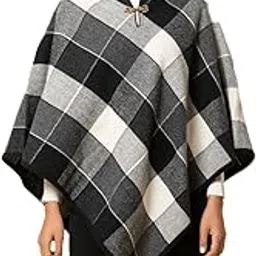 khaleej Women Wheat Bran Collared Poncho-picture-41
