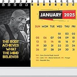 Gym Calendar 2025 Desk, Fitness Calendar 2025, Gym Table Calendar 2025, Exercise Calendar 2025, Gym Workout Calendar, Body Building Calendar 2025, New Year Gift, Gym Photos Calendar 2025-picture-30