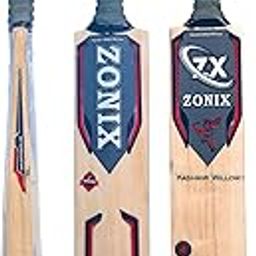 Zonix Handcrafted Kashmir Willow Cricket Bat Full Size Short Hand 33.5 inch, Play for Teniss, Rubber Ball, Leather, Plastic Ball (Blue)-image-23