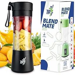 Blendmate Eco Portable Blender for Smoothies & Shakes – 380ML Rechargeable | Compact | Portable (Black)-picture-17
