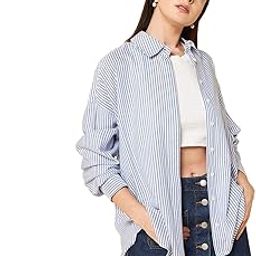 Women's Striped Oversized Fit Shirts-32