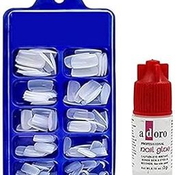 SL-Artificial Nails| Artificial Nails With Glue| Fake Nails| Natura Nails for Girls| 10 Different size|-image-72