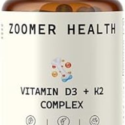 Zoomer Health VITAMIN D3 (1000IU)+ K2 (MK-7)| Enriched with CALCUIM, MAGNESIUM, ZINC & VITAMIN B6| Boosts Calcuim Absorption, Bone & Muscle Strength| 60 Servings-image-13