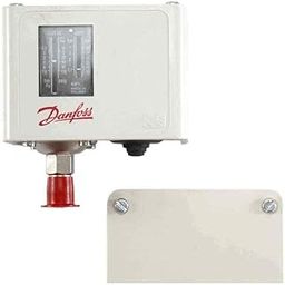 Manual Air Pressure Switch for Refrigeration Compressors, Air Conditioning Systems by Danfoss Model: KP1 Auto (Pressure Range: -0.2 Bar to +7.5 Bar)-20