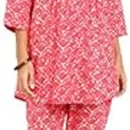 blocks of india Coords Set in Pure Cotton Pintucks Hand Block Print-picture-10