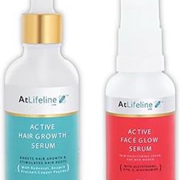 AtLifeline Combo of Hair Serum and Face Serum 50ml + 30ml For Men & Women-17