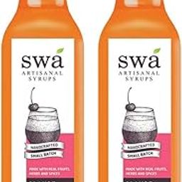 Swa Artisanal Syrups - Orange Mint, 100% Natural, Combo Pack of 2 Makes 24-30 Drinks, Syrup for Cocktails/Mocktails/Mojitos/Lemonades/Cold Brew Coffees (250ml x 2)-image-3