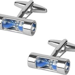 Shining Jewel Designer Stylish Hourglass Design Silver Rodium Plated Cufflinks for Men (SJ_7151)-image-43