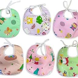 R.R.COLLECTION Baby Bibs Combo – Poly-Cotton, Soft, Washable, Cloth String Tie – Easy Clean Feeding Bibs for Kids-image-27