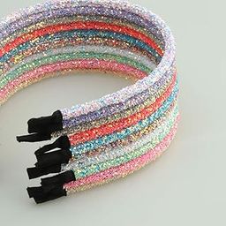 New colorful sequins shiny diamond gold powder girl hair band, thin side wild temperament simple headband hair accessories-10