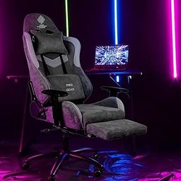 Casa Copenhagen Designed in Denmark,High-Back Italian Leather Gaming Ergonomic Chair with Footrest, Luxurious Memory Foam Seating & Multi Function Arm - Jet Grey-image-52
