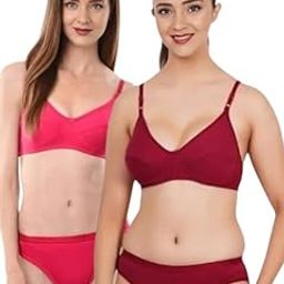 Bra Panty Set for Women | Undergarments for Women Bra Panty | Non Padded Bra for Women | Cotton Bra Panty for Women Daily use | Non Padded Bra Panty Set | Non Padded Bra Panty Honeymoon-image-82