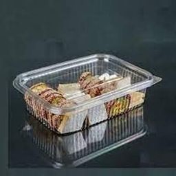 White Way Hinged Pet - Rectangular Containers with lid I Transparent Reusable Air Tight Box I Containers for Kitchen Storage Serving Food delivery Home, Outdoor, Travel ? Pack of 50 (500 ML), Paper-14