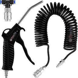 Air Duster Blow Gun, Compressed Air Set, 5 m Spiral Hose Blow Gun Truck Car Boat-31