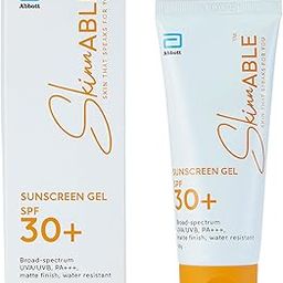 Skinnable Abbott Sunscreen Gel Spf 30+,Uva/Uvb Protection,Pa+++,Matte Finish,Non Whitening,Water Resistant,Non Comedogenic,Sunscreen For Oily,Dry,Combination,Sensitive Skin For Women&Men 50G-image-96