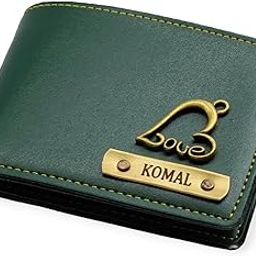 Personalized Customized Mens Leather Wallet - Elevate Style with a Custom Touch - Green Color-image-37
