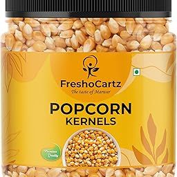 FreshoCartz Popcorn Kernels | Imported Raw Maize | Ready to Cook | High Expansioon |Homemade Healthy Snacks - Jar Pack (Unflavoured, 400 gram (Pack of 1))-image-91