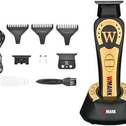 WMARK NG-8230 Ultra premium Professional T Blade Hair Clipper 0 Gapped Outlining For Barbers 0Mm Balding Shape 8 Speed settings 7000-9000 Rpm Extra spare blade set 2500mAh battery 240 Min, Model 33-11