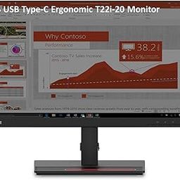 Lenovo ThinkVision T22i-20 21.5 Inches (54.61 cms) FHD IPS (1920x1080) Pixels Monitor, USB, HDMI, DP, VGA, 60Hz Refresh Rate, Tilt, Pivot, Swivel, Height Adjust Stand (61FEMAR6WW)-Raven Black-20