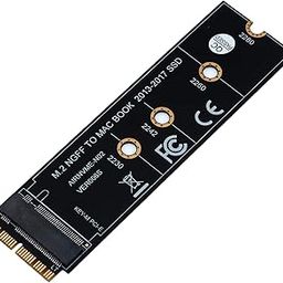 MICROWARE M.2 Nvme Ssd Convert Adapter Card Enclosure Casing For Upgrade Macbook Air (2013-2017), USB C-7