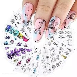 3D Nail Art Sticker (Sheet of 12) Random Color & Design-image-52