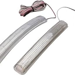 UJEAVETTE Universal LED Turn Signal Light Car Side Mirror Accessories 12V 9LED 2Pieces Blue-7