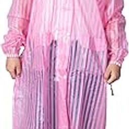 VARSHA-Lining Design PVC Ladies Raincoat (L-194)-image-40