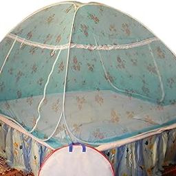 Healthy Sleeping Foldable Polyester Double Bed Mosquito Net (Blue)-image-71