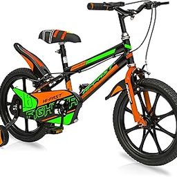 HI-FAST Fighter 16 inch Kids Cycle for 4 to 7 Years Boys & Girls with Training Wheels (95% Pre-Assembled)-image-94