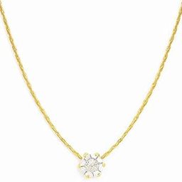 Dainty Gold Necklace for Women 18K Gold Plated Minimalist Chain with Single Round Diamond Pendant Skin-Friendly Waterproof & Tarnish-Free Everyday Wear Casual Outfit Jewelry (Pack of 1)-image-17