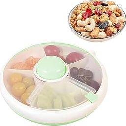 Cots and Cuddles Portable Rotating Snack and Dry Fruit Organizer for Kids & Adults (Green)-image-43