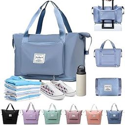 Foldable Travel Duffel Bag for Women and Men – Waterproof Lightweight Carry-On Luggage Tote with Large Capacity, Shoulder Strap & Front Pocket – Multipurpose Gym, Sports, Overnight, or Weekend Bag.-image-98