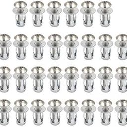 3x30 Pieces Petal Rivets Nut Screw Anchor for Curtain Installation Calligraphy M4x20-image-38