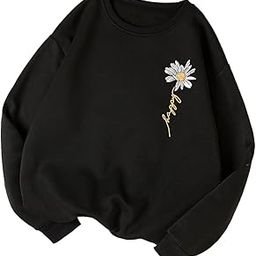 Women Fleece Full Sleeve Crew Neck Pinted Sweatshirt-image-8