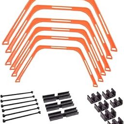 bnf® Hex Agility Rings Set Sports Home Gym Flexible Speed Agility Training Ladder Orange | Team Sports | Soccer | Training Aids-image-78