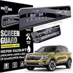 RGY Screen Guard For KIA SELTOS FACELIFT FULL SCREEN - Clear (Kia Seltos Facelift + AC Ven)-23
