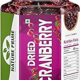 Nature Prime Dried Cranberry I 250 Gram, Pack Of 1 I Dried Fruit, Berries, High Nutrient And Antioxidant No Added Preservatives-image-70