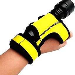 MERISHOPP Outdoor Scuba Diving Torch Torch Holder Soft Hand/Arm Mount Yellow| Sports Equipment | Outdoor Sports Gear | Exercise Gear-image-9