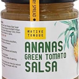Native Tongue | Ananas Salsa | Pineapple with Green Tomatoes and Coriander | Pure | Delicious | Easy to Spread | 100% Natural | No Added Preservatives | No Artificial Colour | Vegan | Dairy Free | 200 GMS-image-4