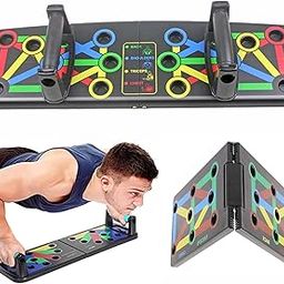 Pheonix Push Up Board System with Colour-Coded Positions, Foldable Exercise Equipment for Back, Shoulders, Triceps, Chest Workout-7