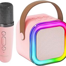 Karaoke Machine for Kids Adults with Wireless Mics Portable Bluetooth Speaker & Dynamic Lights Birthday Gift for Girls, Boys & Toddlers Ages 4, 5, 6, 7, 8, 9, 10, 12+ Year Old Home Outdoor Travel-20